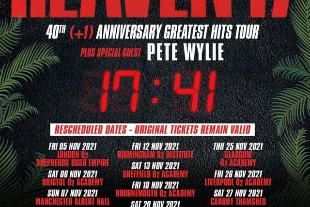 Heaven 17 40th anniversary tour dates