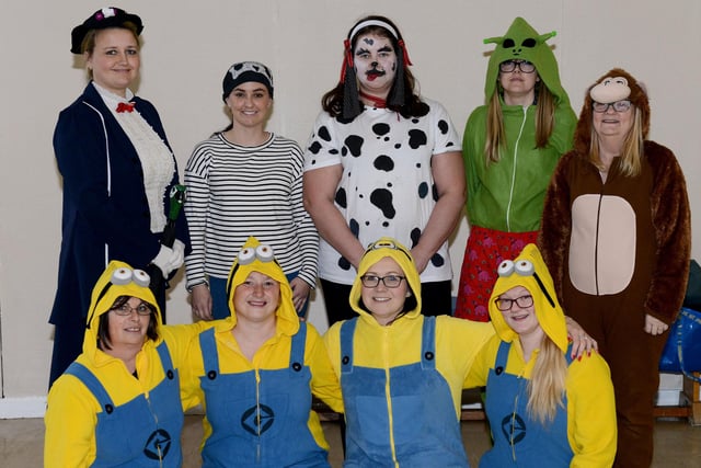 Lynnfield Primary school staff in their World Book Day costumes 3 years ago.