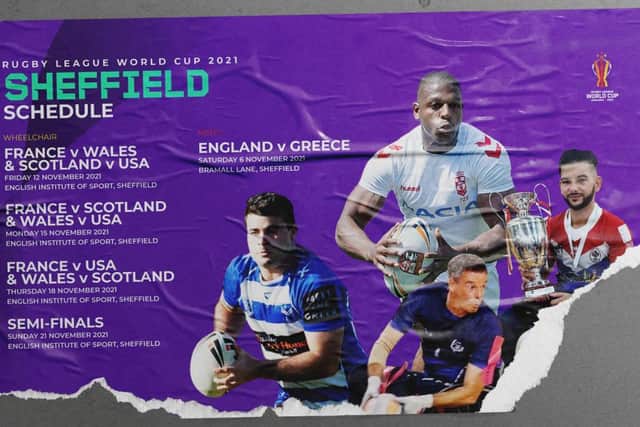 These are the Rugby League World Cup 2021 matches which were due to take place in Sheffield this autumn