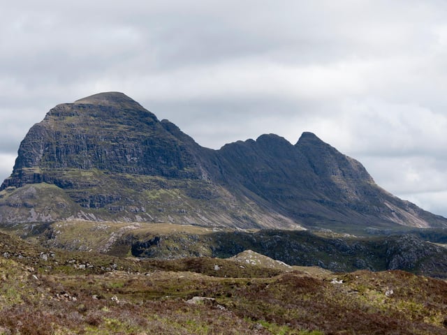 This mountain rises out of nowhere in the very north west.