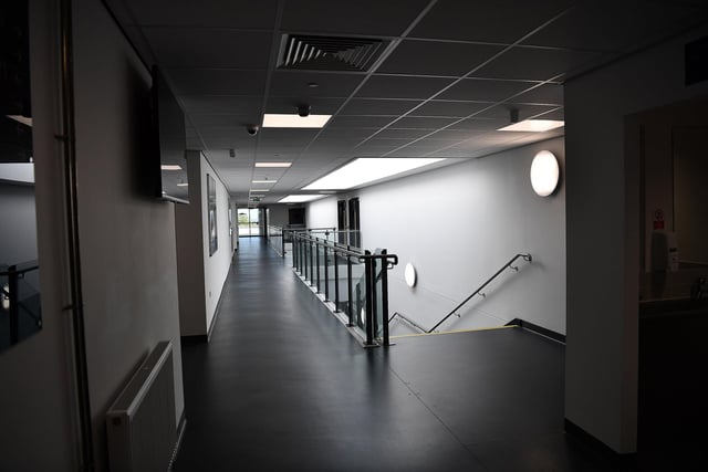 Corridors inside of The English Martyrs School & Sixth Form College new build. Picture by FRANK REID
