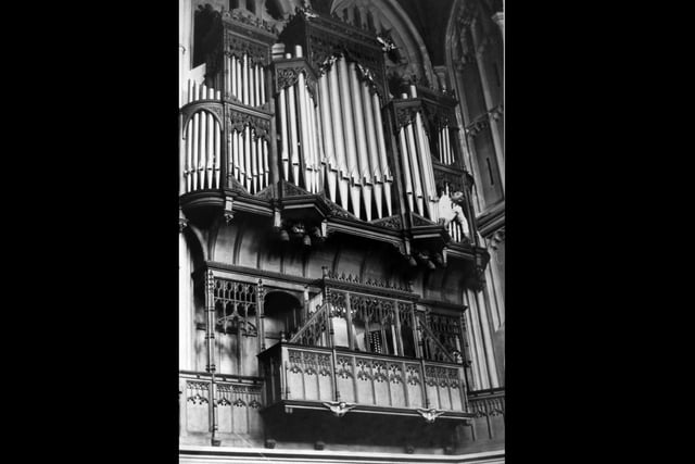 The organ at St Mary's Church Fratton Portsmouth May 1981