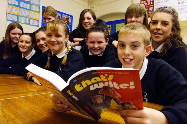 Jarrow School pupils who had their short stories published 17 years ago. Were you among them?