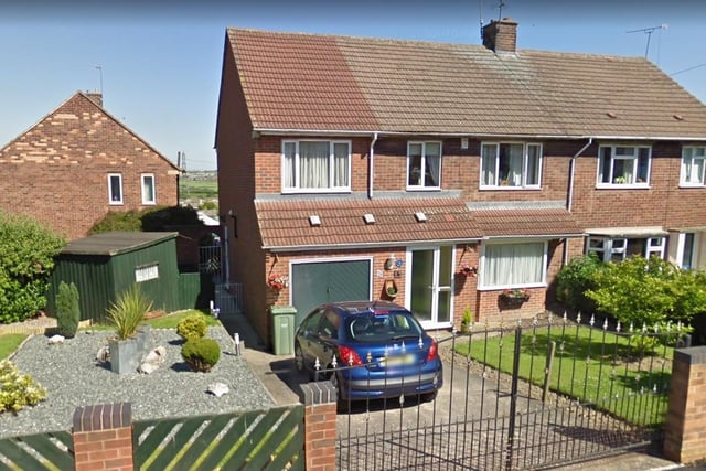 This four-bedroom, semi-detached house on Castleton Grove, Inkersall, Chesterfield is on the market for £210,000 - close to the average house price in the East Midlands in November 2020 of £208,662.