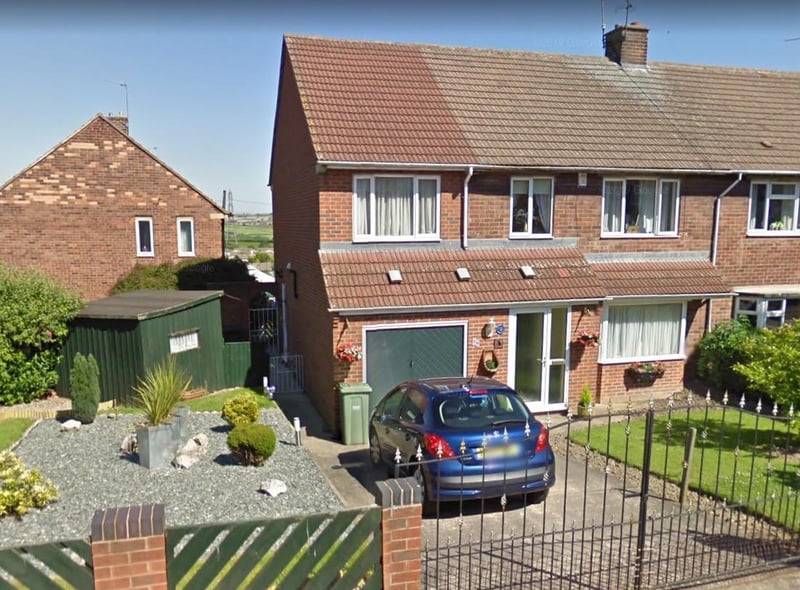 This four-bedroom, semi-detached house on Castleton Grove, Inkersall, Chesterfield is on the market for £210,000 - close to the average house price in the East Midlands in November 2020 of £208,662.