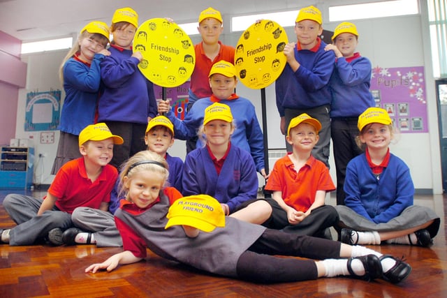 The launch of the Stranton Primary School playground buddies scheme was pictured in 2007. Were you a part of it?