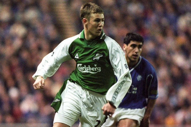Hibs received an initial £1.5m payment in June 2000 followed by a £500,000 follow-up sum at the end of the year for the 20-year-old striker who would go on to have glittering career for Rangers, Celtic, Wolves and Scotland, among others.