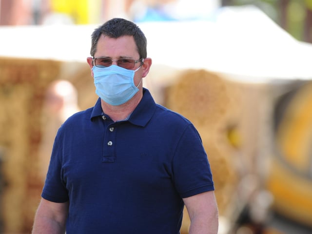 Fareham Market Manager Mike Jones as the market reopened on June 1.