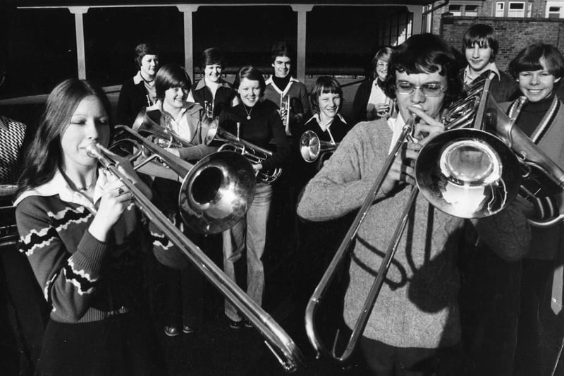 Keen musicians would have loved practising an instrument, just like these students in 1976.