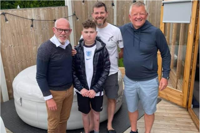 Mark Todd organised for Chris Wilder to make a surprise visit to Blades fan Harrison, battling cancer for a third time