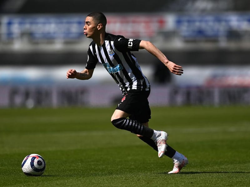 You know what you get from Almiron now. Lots of hard work and energy. Was denied a goal by the crossbar in the first-half.