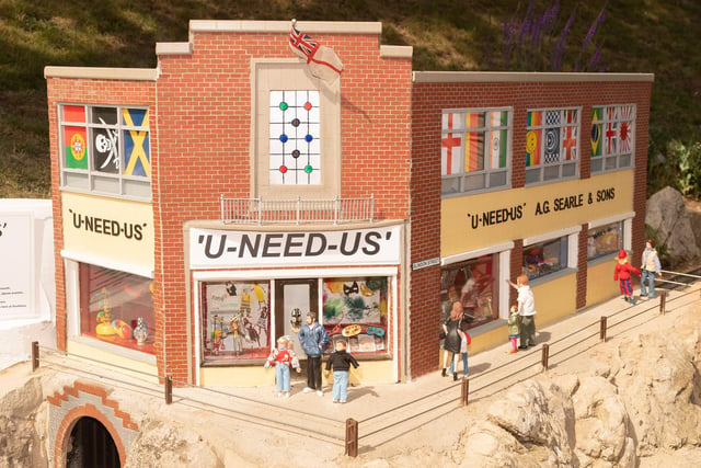 The U-Need-Us shop lives on as a model at Southsea Model Village