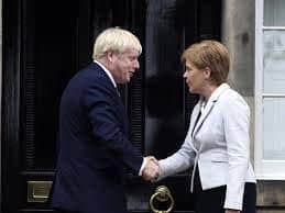 Nicola Sturgeon and Boris Johnson are divided over the question of a second Scottish independence referendum