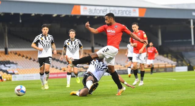Port Vale vs Salford City. (Photo by Nathan Stirk/Getty Images)