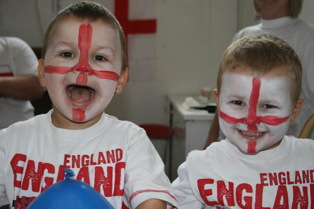 Can anyone recognise these young fans who were pictured having a great time?