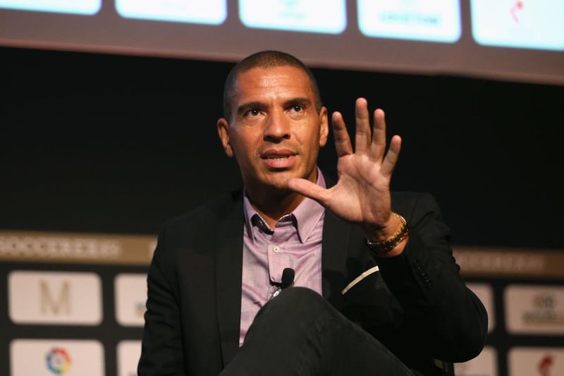 Collymore stormed off Channel Five series The Farm in 2004 after a bust-up with one-hit wonder Vanilla Ice following a disagreement over how long the rapper spent on the toilet. We truly are a nation of elite cultural export.

(Photo by Jan Kruger/Getty Images for Soccerex)