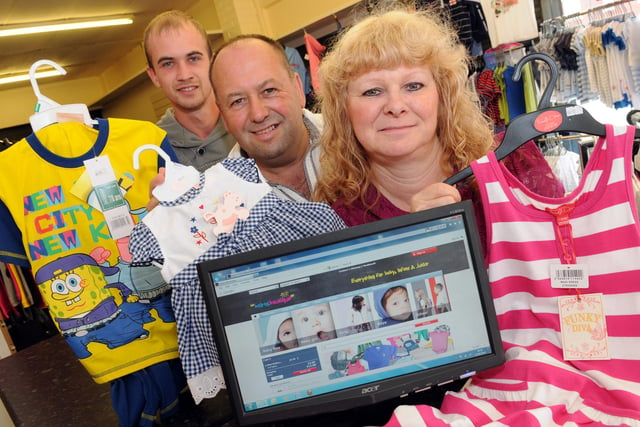 Bairns Boutique owner Karen O'Brien, manager Stuart Urwin, centre, and IT Administrator Karl Hawes, left, launching their online and in store business in 2012. Remember this?