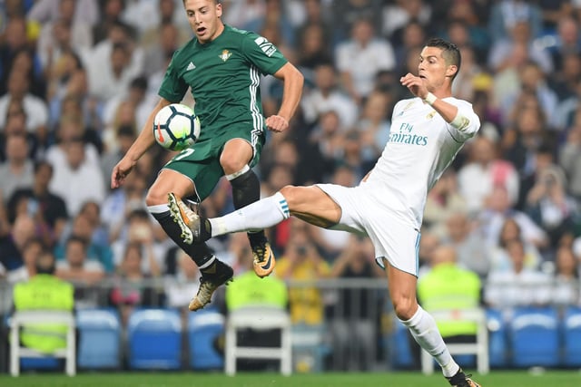 Still only 26, the Spaniard can play right back or right wing – an ideal skillset, you could suggest, to play wing-back in United’s system. Last seen at Real Betis and a Spain U21 international who shackled Cristiano Ronaldo and Co. in victory at Real Madrid in 2017. But hasn’t played for 18 months so would have to have kept himself in superb nick!