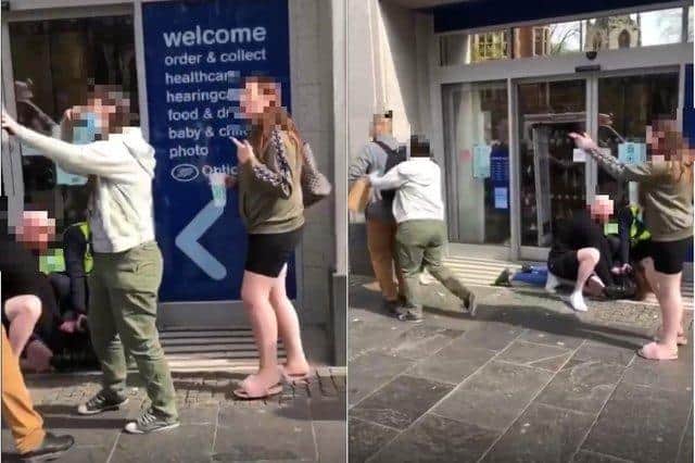 The 19-year-old female student was attacked outside Boots on Fargate on April 25, Sunday.