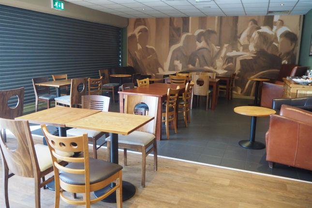 The 32 cover cafe and coffee shop has lounge and dining seating. It has a well fitted commercial kitchen which the agent says must be seen to be appreciated. Visit https://www.zoopla.co.uk/for-sale/commercial/details/52197595/?search_identifier=ae4f8ec103c3608cc64d338a546acc7e