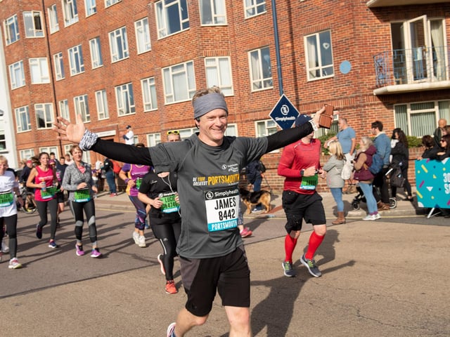 Action from the Great South Run. (201019-244)