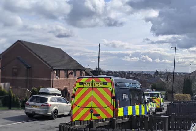Two men have been arrested for drug offences in a Sheffield estate on Monday morning.