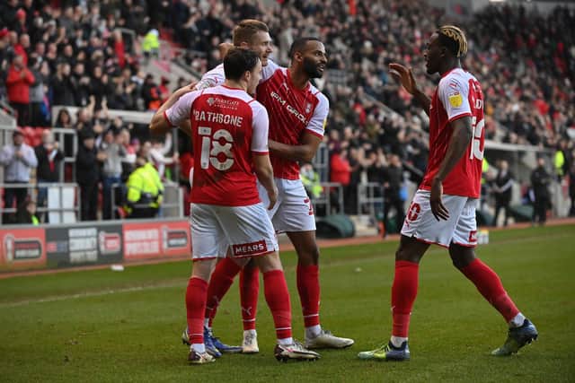 Rotherham's Michael Smith took his tally to 17 for the season with two goals against Bolton Wanderers. Picture: Bruce Rollinson.