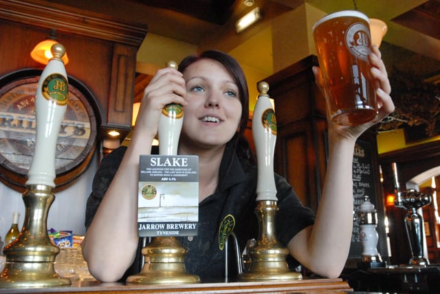 Pictured at the Maltings with a new ale in 2009.