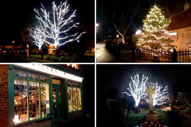 Washington Village has been given a dusting of Christmas magic