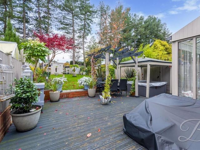 Also part of the back garden, and by the conservatory, is this decking area. A very pleasant to sit and maybe host friends when the weather is good.