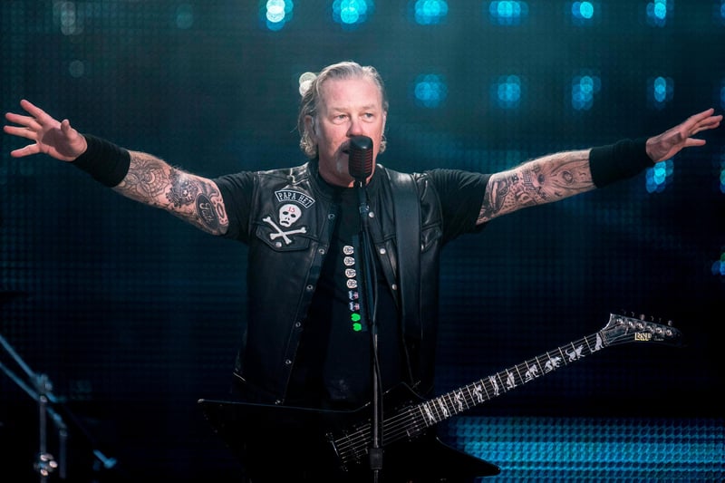 This would be a loud one! Metallica frontman James Hetfield.