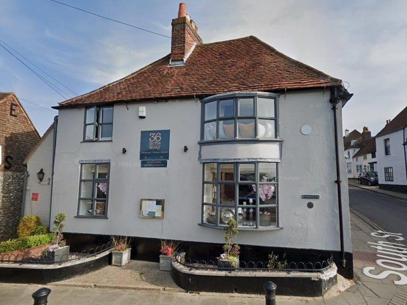 36 on the Quay in Emsworth has three AA rosettes. An AA inspector said: "Accomplished contemporary food overlooking the estuary."
