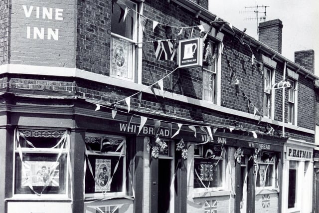 Regulars at The Vine Inn, Sharrow, were celebrating the wedding of Charles and Diana in July 1981
