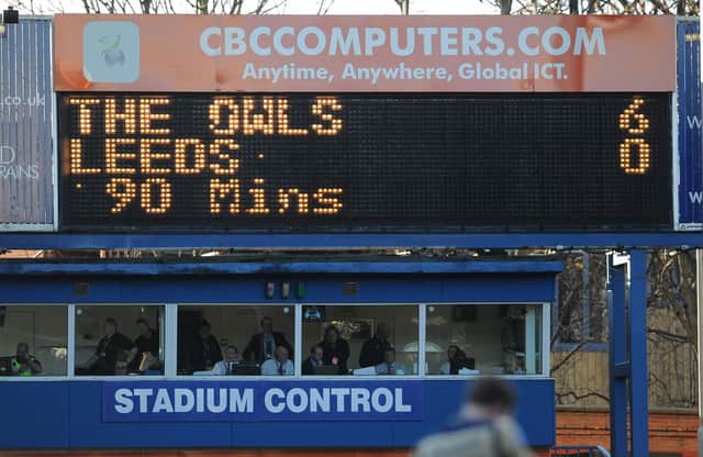 Sheffield Wednesday hammered Leeds United 6-0 on this day in 2014. (Anna Gowthorpe/PA Wire)