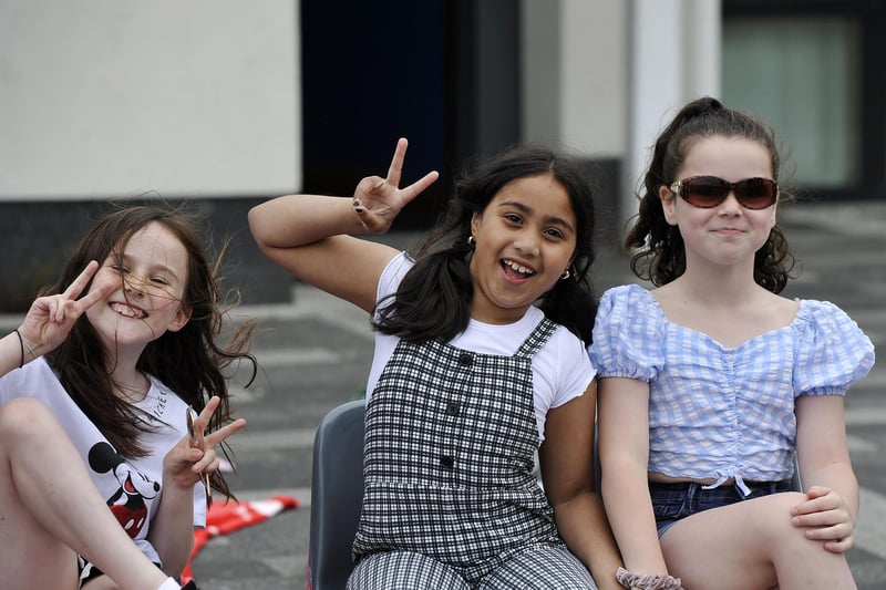Youngsters had fun in the sun as St Bernadette's Primary School put on a picnic for Father John McInnes on the 25th anniversary of his ordainment. Picture: Michael Gillen.