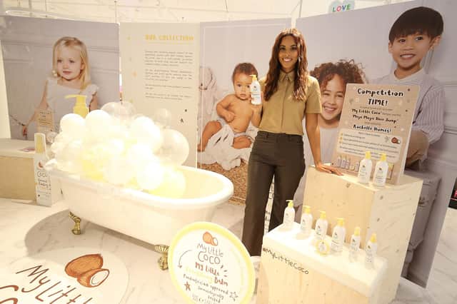 Rochelle Humes launches My Little Coco'. (Photo by Nigel Roddis/Getty Images for Boots).