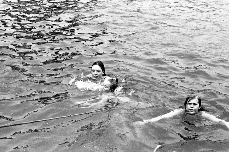 Did you enjoy swimming at Dawdon Pit Pond, seen here in August 1974?