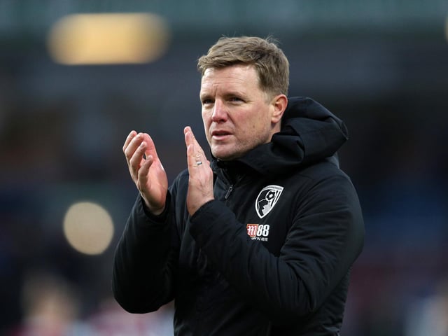Current career win percentage: 42.2%. Best record: Bournemouth 1st spell (50%). Worst record: Burnley (39.1%).