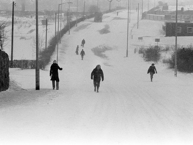 Even walking became treacherous as heavy snow became icy underfoot
