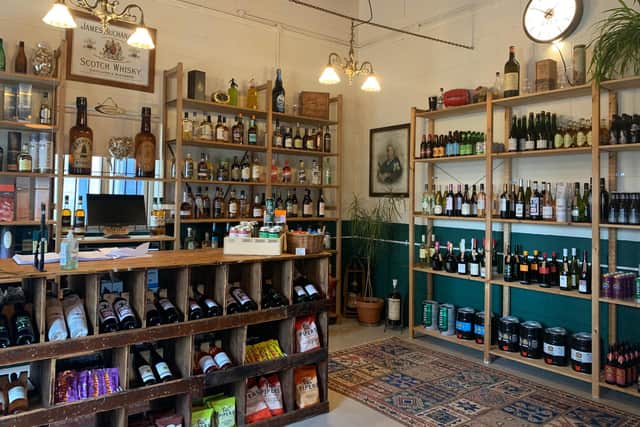 The shop boasts a wide selection of craft beers, real ales, wines and spirits