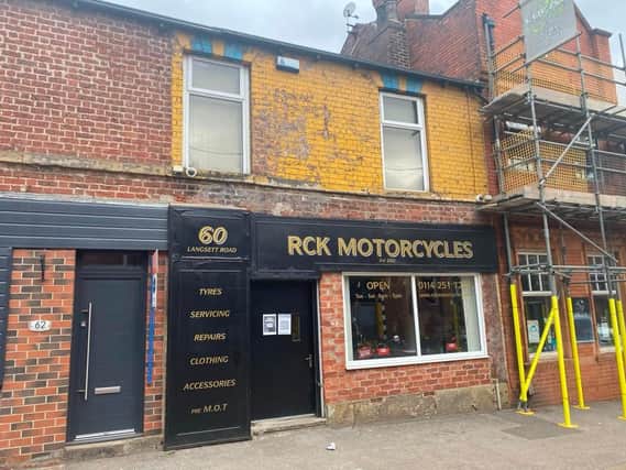 This bike shop on Langsett Road, near Hillsborough, is for sale at £195,000. It is listed on Rightmove https://www.rightmove.co.uk/properties/114370844#/?channel=COM_BUY and is being sold by Crossthwaite Commercial.