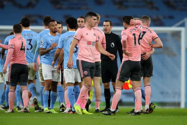 Sheffield United proved an important point against Manchester City, despite failing to claim one: Simon Bellis/Sportimage