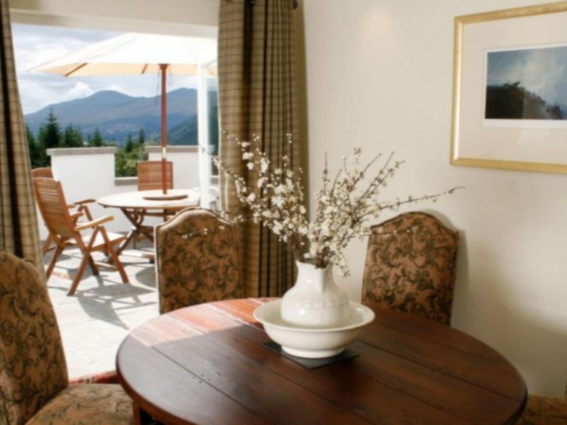 Whatever the weather, you'll have a perfect spot to enjoy a meal with a view.