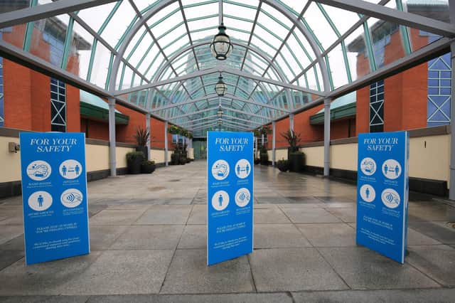 Safety reminders will be dotted around Meadowhall to ensure visitors stay alert to health and safety precautions at all times.