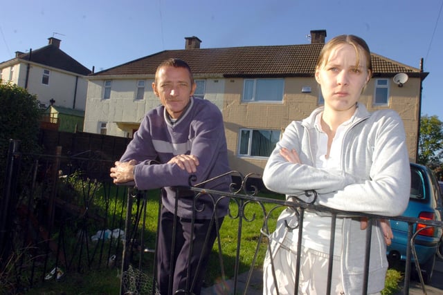 Robert Marriot and Claire Worthington who were unhappy their houses on Worthington Avenue in Parson Cross were earmarked for potential demolition back in 2006