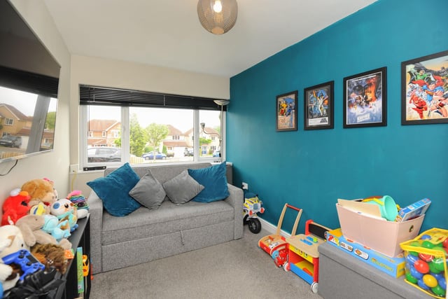 This is the snug, located at the front of the property. It is currently being utilised as a kids room, but has a lot of potential if you wish to use it for something else.