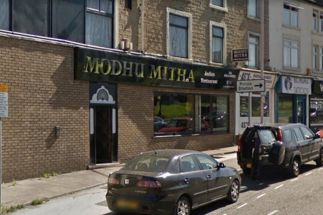 Modhu Mitha, on Ratcliffe Gate, has a food hygiene rating of four.