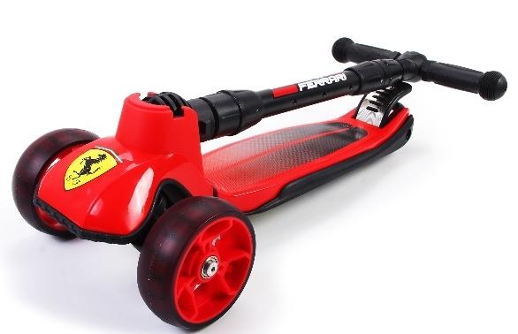 This Ferrari branch twist scooter comes with adjustable height facilities and is easily foldable for portability. The wheels even have LEDs, meaning riders can light up the whole street with their scootering skills. Retails from Hamleys for £70.