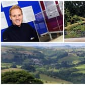 Dan Walker has asked to speak with people about The Pennines for his new series which will involve him roaming the Peak District views. Pictured are Dan Walker and Helen Skelton (top), and the Peak Districk (bottom)