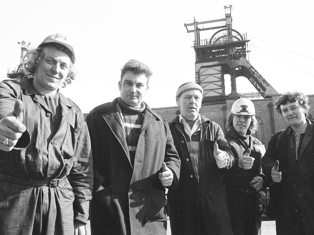 Easington miners pictured in March 1975.